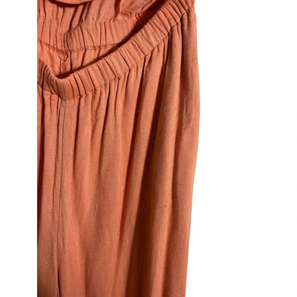 FREE PEOPLE Two-Timin' Coral Wide Leg Jumpsuit‎
